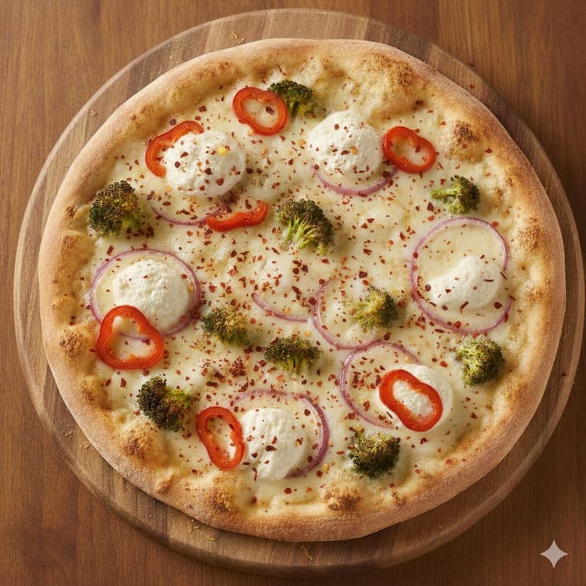 3 Cheese Broccoli Pizza